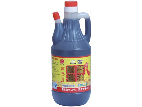 三富原味釀造醬油800mL壺裝