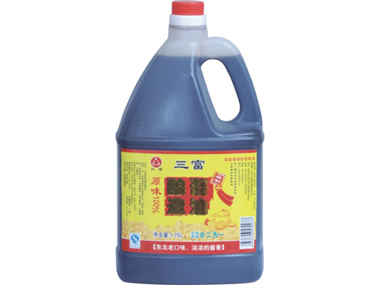 三富原味釀造醬油1.75L新標